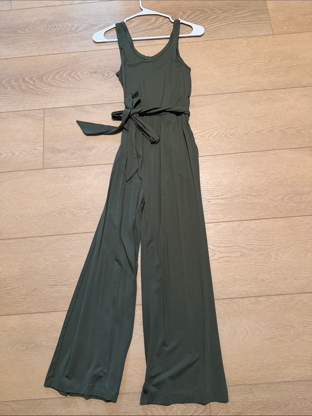 NWOT LOFT Olive Green Wide-Leg Jumpsuit